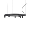 Люстра Nowodvorski 12285 Fourty Round GU10 R35+LED 7+6x10W+9W 3000K 710Lm IP20 чорна6
